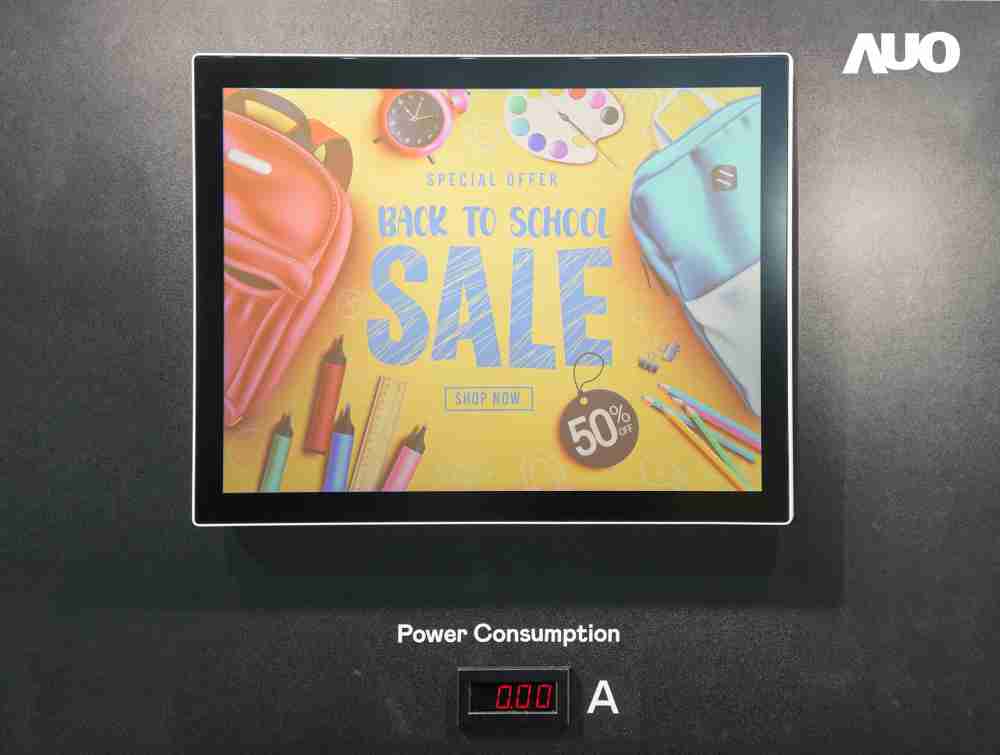 william威廉中文官网展示胆固醇液晶超低耗能户外全彩显示器，，，ChLC（胆固醇液晶）以双稳态技术使静态显示零功耗，，，，具省电、、、高彩度、、、、环保的特性，，还整合软硬件系统解决方案，，可透过单一云端平台管理